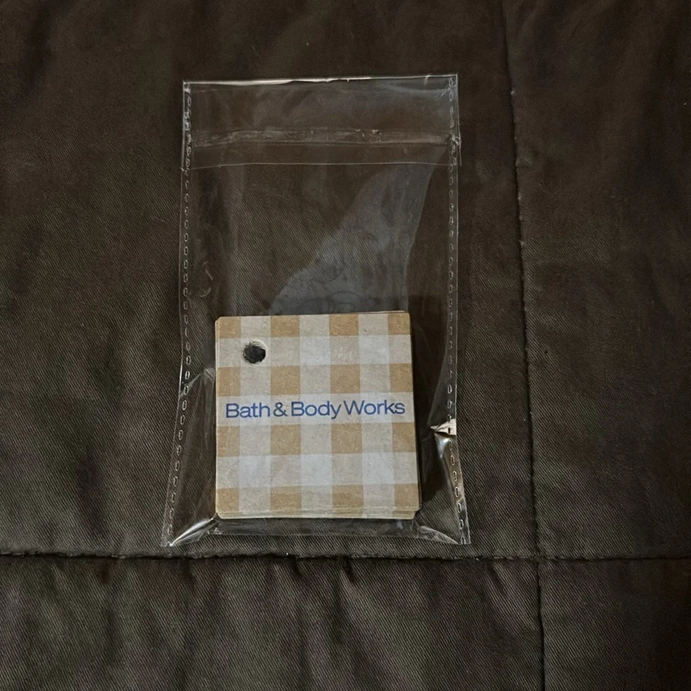 Bath & Body Works Small Cardboard Gingham Gift Tags